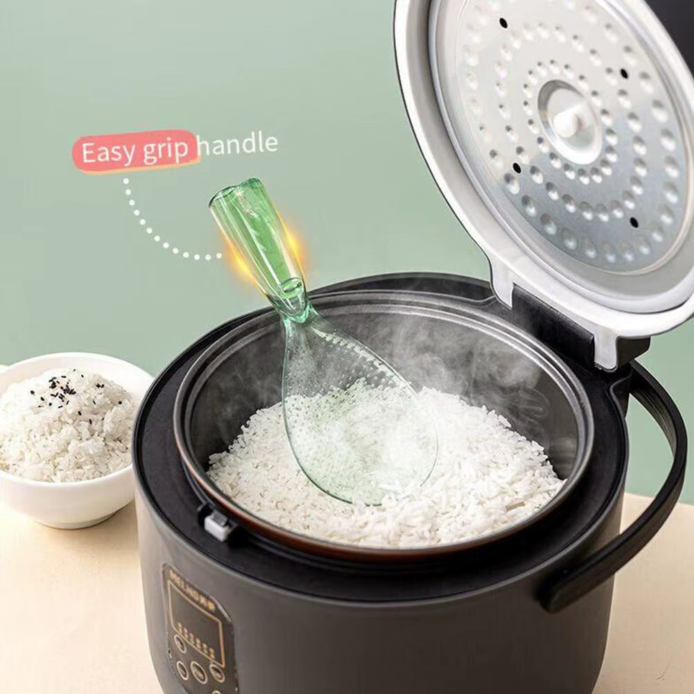 Household Non-Stick Rice Spoon Standable Little Rice Spoon Cute Transparent Porridge Shovel Paddle Safe Cooking Scoop