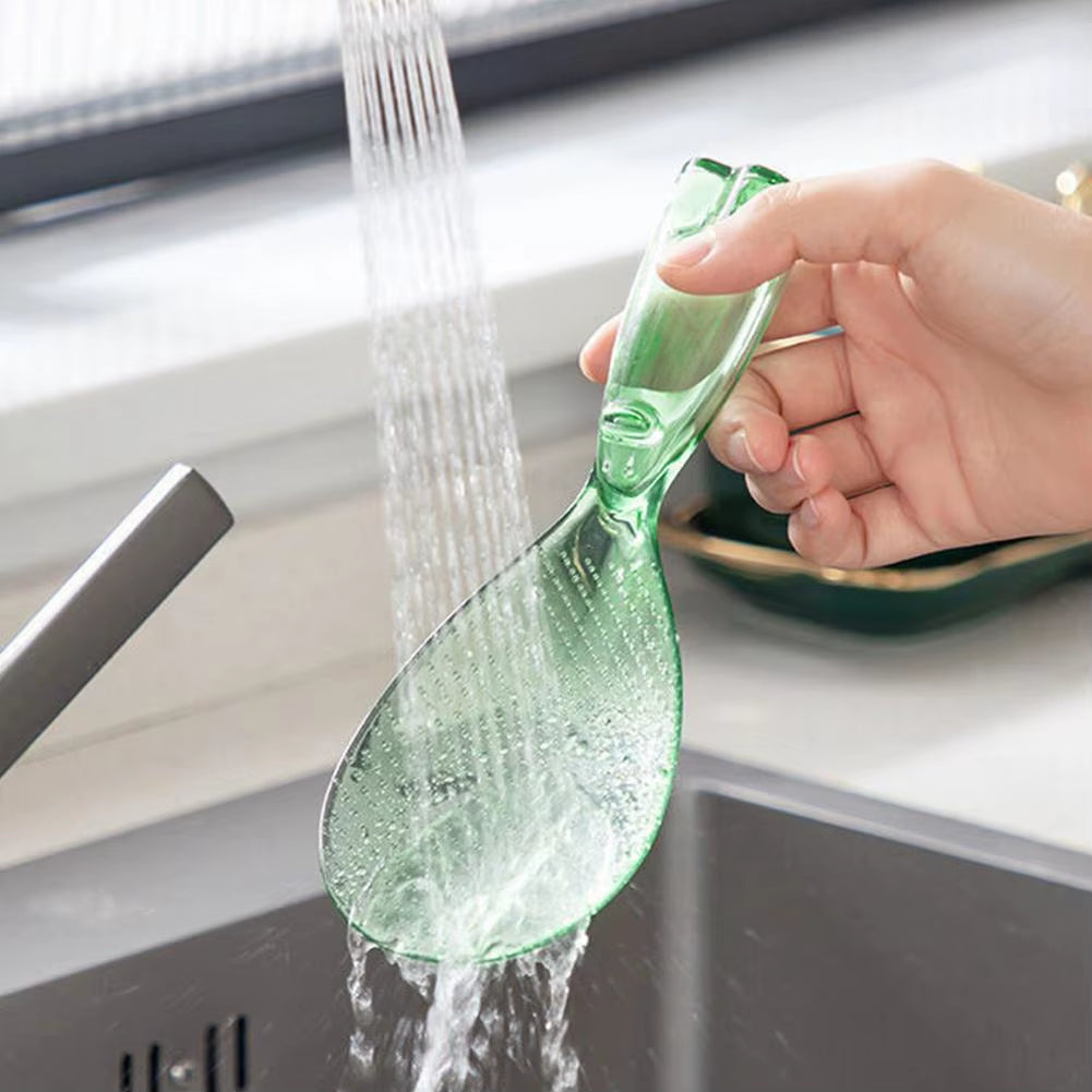 Household Non-Stick Rice Spoon Standable Little Rice Spoon Cute Transparent Porridge Shovel Paddle Safe Cooking Scoop