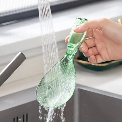 Household Non-Stick Rice Spoon Standable Little Rice Spoon Cute Transparent Porridge Shovel Paddle Safe Cooking Scoop