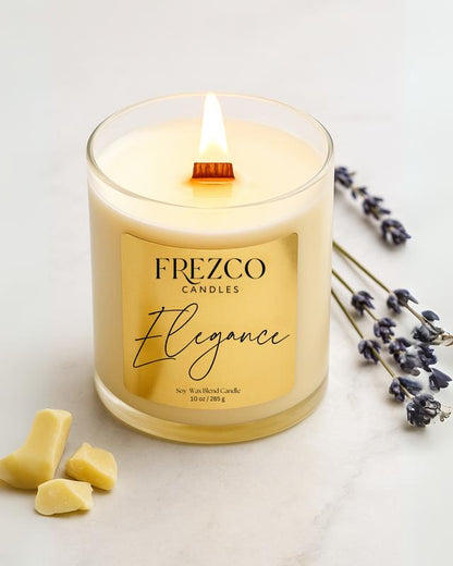 Elegance Luxury Hand Poured Soy Wax Blend Candle Decor Fragrance