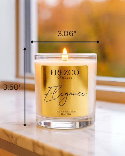 Elegance Luxury Hand Poured Soy Wax Blend Candle Decor Fragrance
