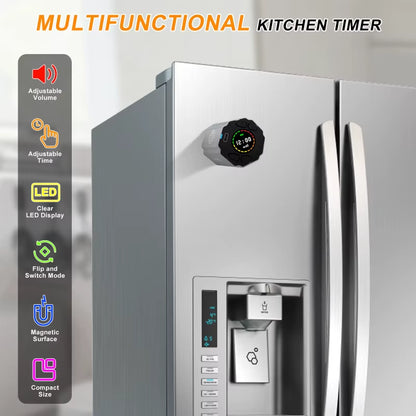 New Modern LCD Digital Timer Visual Kitchen Timer for Teachers, Flip Cube Timer for Cooking, Work, Studying, Workout