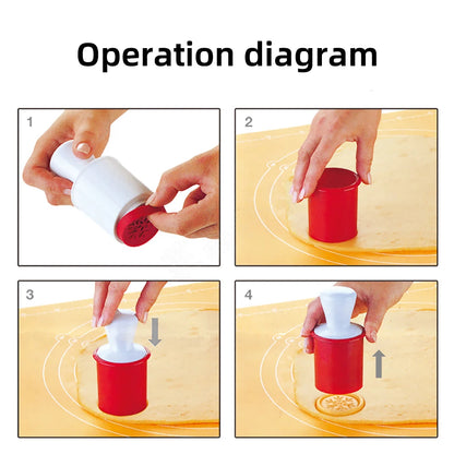 6PCS Christmas Cookie Cutter Cake Mold Snowflakes Button Biscuit Fondant DIY Stamping Mould Pastry Cakes Decor Baking Tool