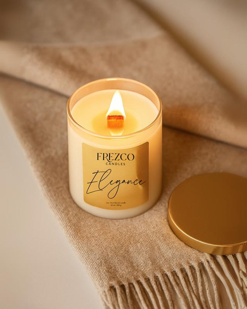 Elegance Luxury Hand Poured Soy Wax Blend Candle Decor Fragrance