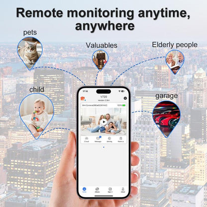 Indoor Security Camera Wireless Camera Hidden Spy Camera for Home Use, Mini Security Wireless Wifi Camera, Night Vision Nanny Cam for Baby, Pets, Compatible with Smartphone, Tablets