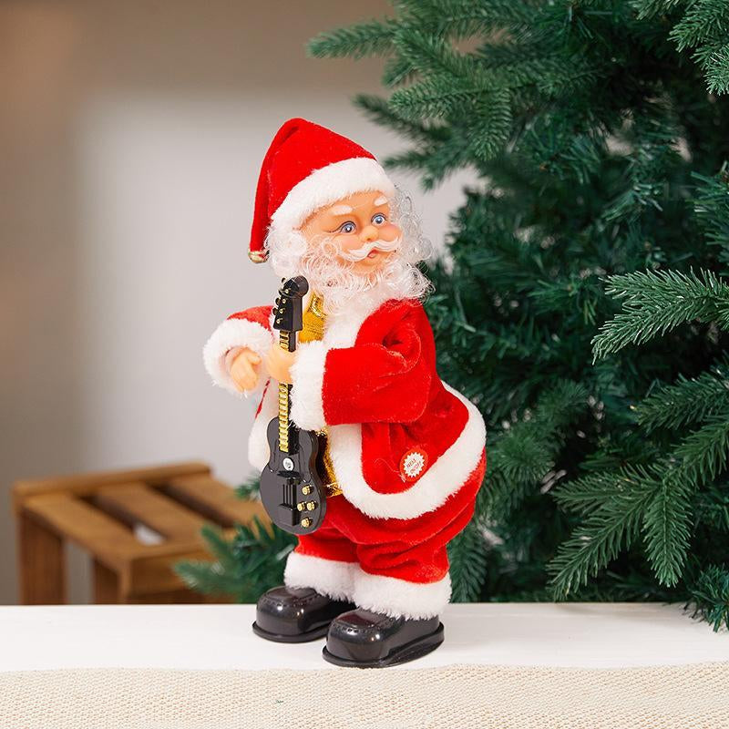 Electric Santa Claus Dwarf Design Ornament, 1 Count Christmas Themed Desktop Decoration with Music, Festive & Party Supplies for Indoor & Outdoor Decor