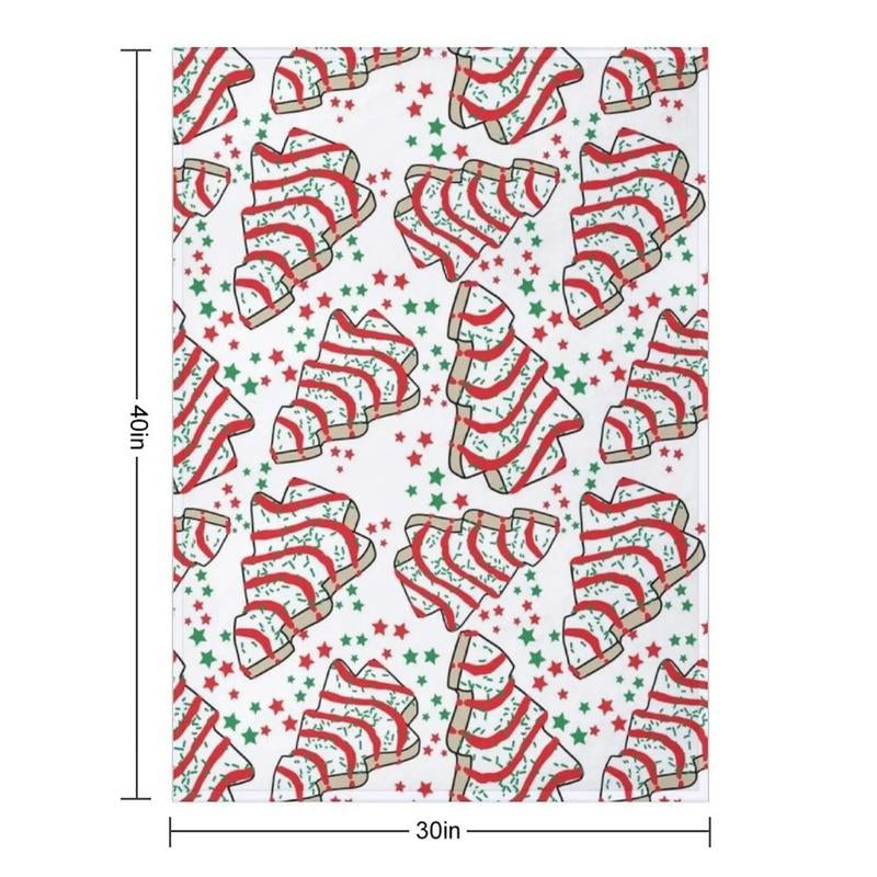 Christmas Tree Snack Cakes Throw Blanket Thins Beach Heavy to Sleep Warm Blankets