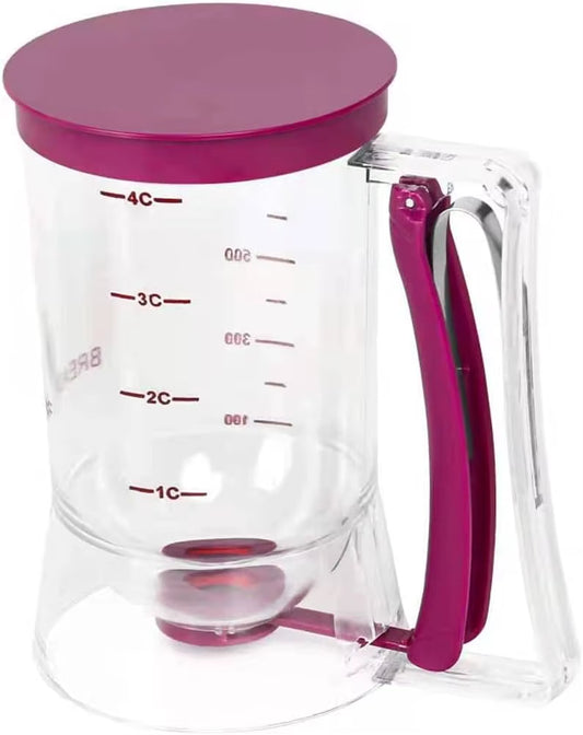 Batter Separator Cupcakes Pancakes Cookie Cake Waffles Batter Flour Paste Dispenser Cream Measuring Cup Kitchen Baking Tools