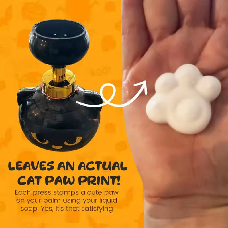 Kawai Cat Paw Foam Soap Dispenser Funny Cute Cat Paw Flower Shape Foam Soap Pump Bottles Cat Lover Gift for Bathroom Kitchen