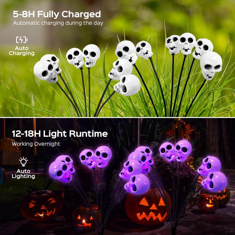 Halloween Decor 2025 Display Spooky Eyeball Solar Garden Lights, LED Firefly Pathway Stakes for Halloween Scary Outdoor Waterproof Solar Green Firefly Lights for Garden Yard Patio Pathway Lawn Halloween Party Items Decorations Ornaments Gift Fairy