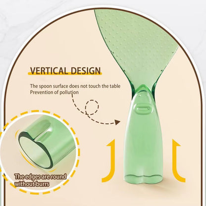 Household Non-Stick Rice Spoon Standable Little Rice Spoon Cute Transparent Porridge Shovel Paddle Safe Cooking Scoop