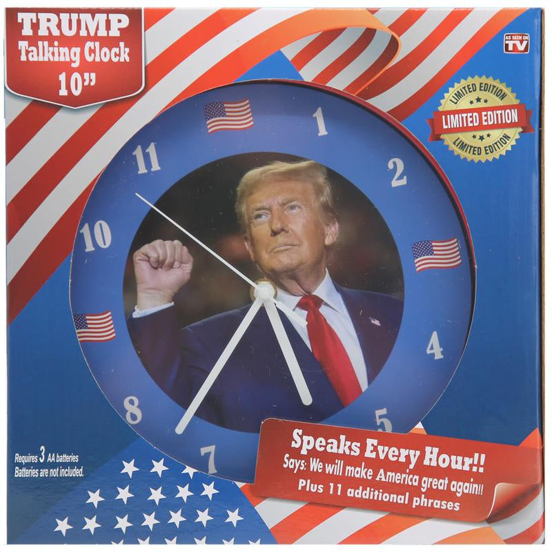 Limited Edition President Trump Talking Clock!