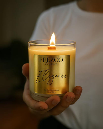 Elegance Luxury Hand Poured Soy Wax Blend Candle Decor Fragrance