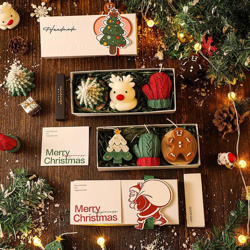 Christmas Scented Candles (Gift Boxed) | Custom Patterns, Pleasant Scent | for Home & Gifting in Stock Now!# Candle Warmer Lamp# Floating Candles# Candle# Candles