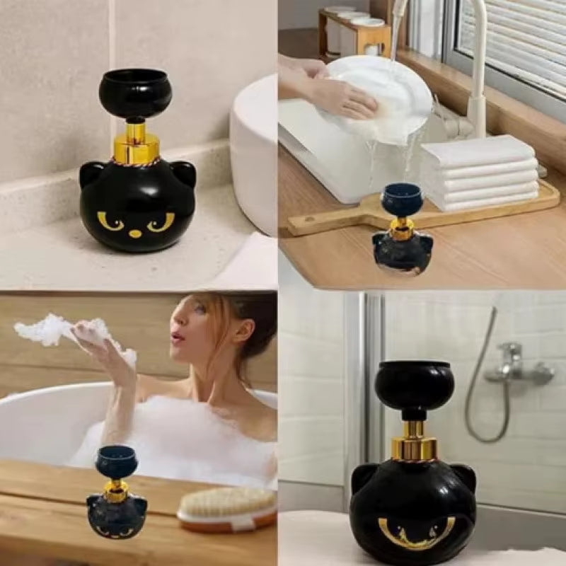Kawai Cat Paw Foam Soap Dispenser Funny Cute Cat Paw Flower Shape Foam Soap Pump Bottles Cat Lover Gift for Bathroom Kitchen