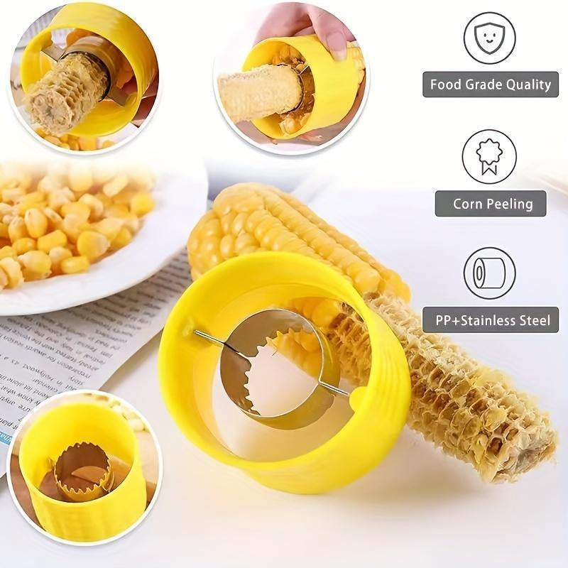 Stainless Steel Corn Peeler, Manual Corn Decker Kitchen Tool, Creative Corn Separators for Home Cooking