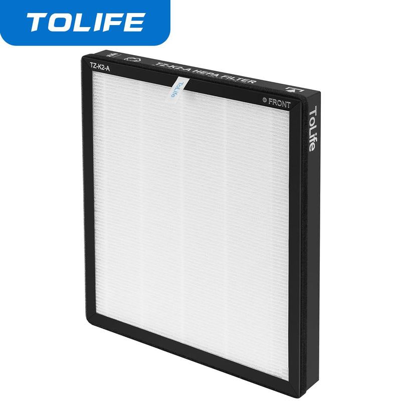 Tolife NEW - TZ-K2 Air Purifier (Covers up to 1095 Sq Ft) - HEPA Filter, Removes Smoke, Pollen, Pet Dander, PM2.5 Display, Auto Mode, Timer, Ideal for Large Rooms