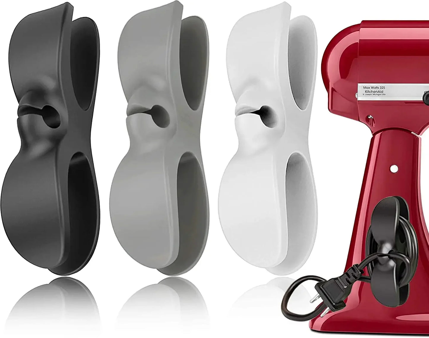 Silicon Cord Winder Cable Management Clip Organizer Tools for Air Fryer Coffee Machine Wire Fixer Kitchen Appliance Cable Holder